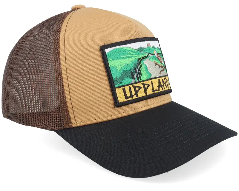 Wild Spirit Swedish Uppland Landscape Wheat/Brown/Black A-Frame Trucker online