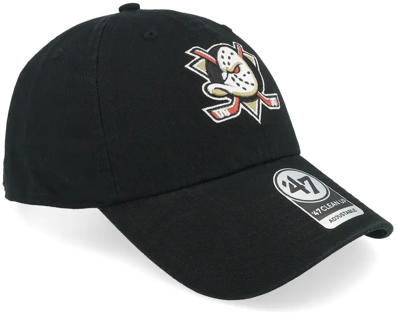 47 Brand Anaheim Ducks 47 Clean Up W/No Loop Label Black Dad Cap online