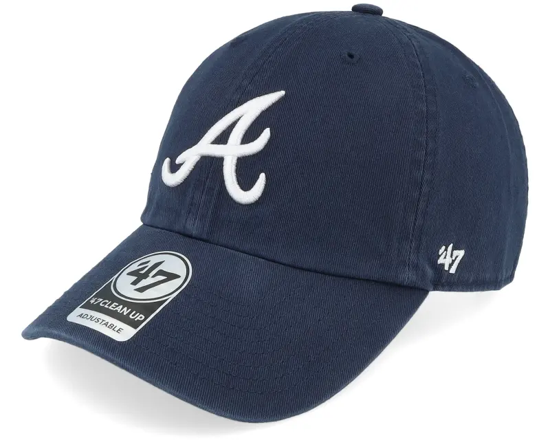 47 Brand Atlanta Braves Clean Up Navy Dad Cap online