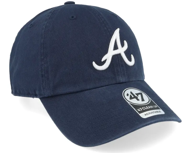 47 Brand Atlanta Braves Clean Up Navy Dad Cap online