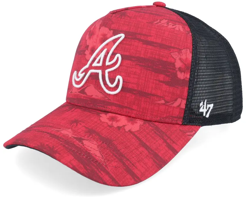 47 Brand Atlanta Braves MLB 47 Offside Dt Red/Black A-frame Trucker online