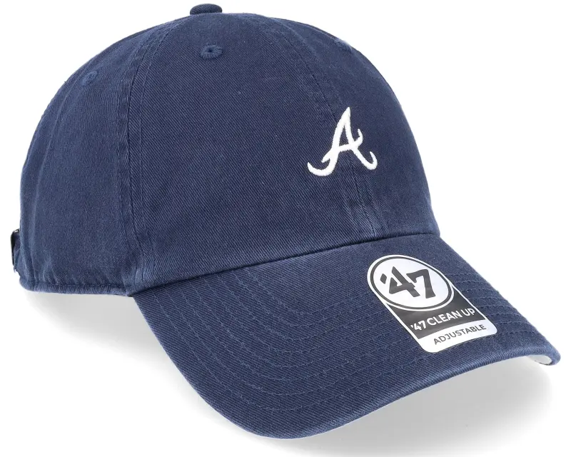 47 Brand Atlanta Braves MLB Base Runner Clean Up Navy Dad Cap online