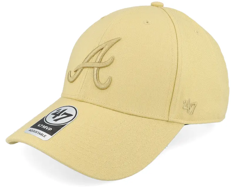 47 Brand Atlanta Braves Mvp Light Gold Adjustable online