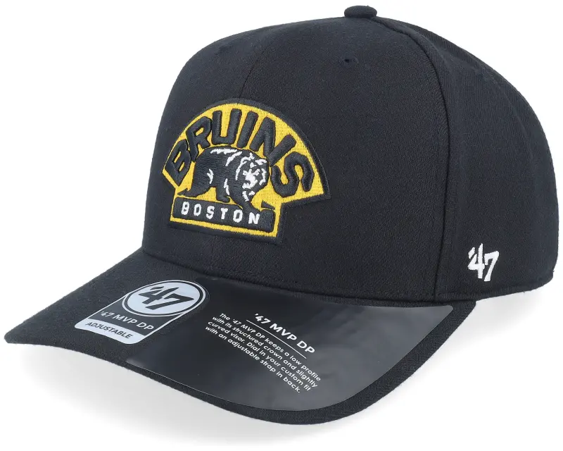 47 Brand Boston Bruins Cold Zone Mvp DP Logo Black/Yellow Adjustable online
