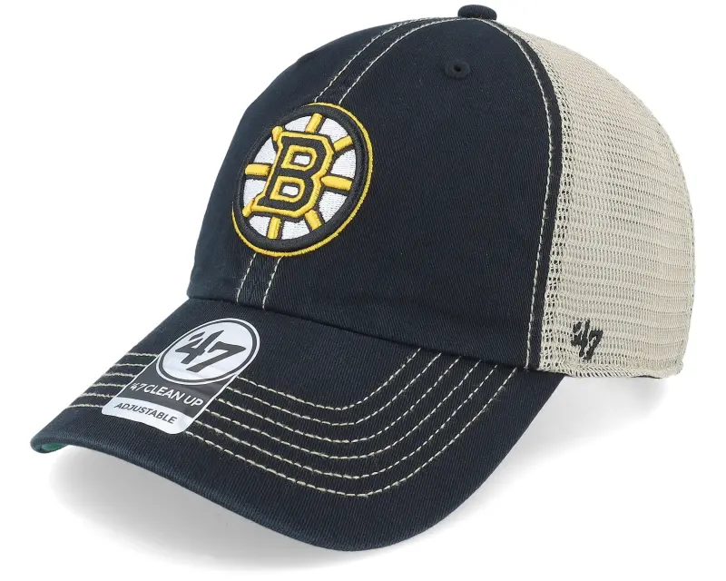 47 Brand Boston Bruins NHL Trawler Clean Up Black Trucker online