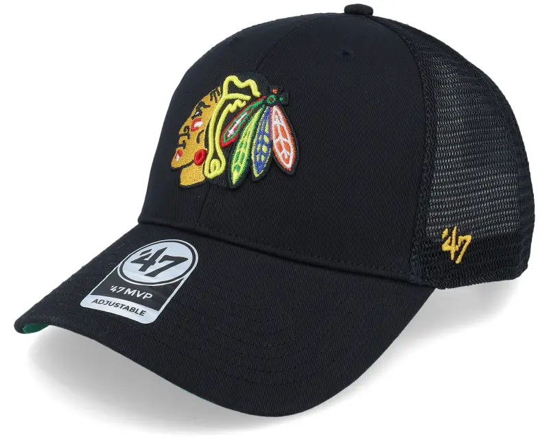47 Brand Chicago Blackhawks Branson Black Trucker online