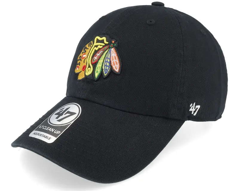 47 Brand Chicago Blackhawks Clean Up Black Adjustable online