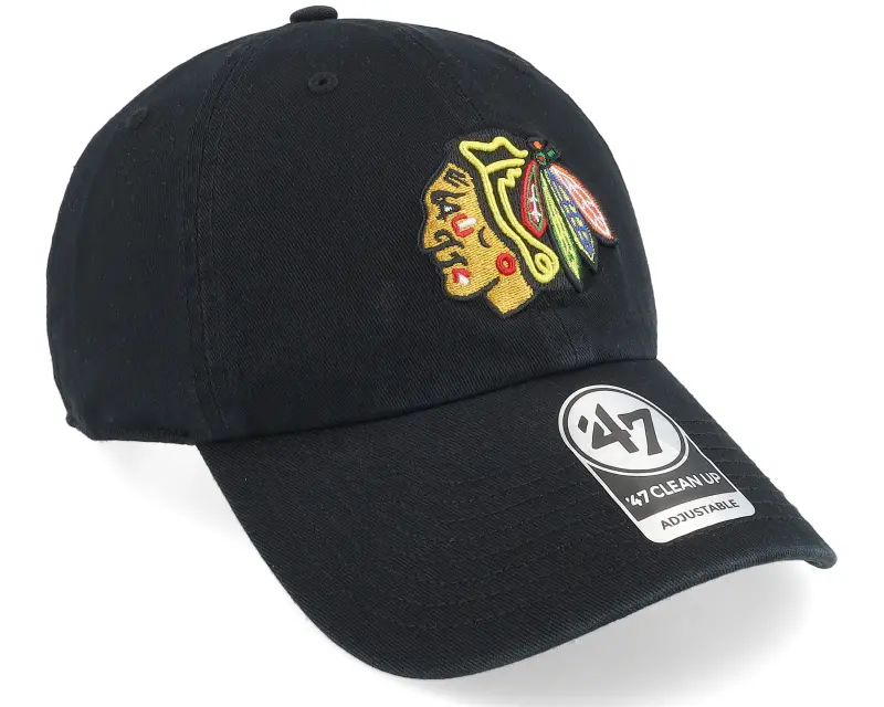 47 Brand Chicago Blackhawks Clean Up Black Adjustable online