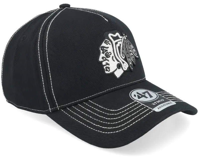47 Brand Chicago Blackhawks Contrast Stitch 47 Mvp Dt Black A-frame Adjustable online