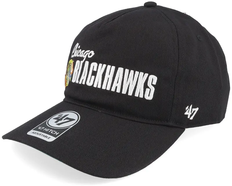 47 Brand Chicago Blackhawks Midway Hitch Lc Black Dad Cap online