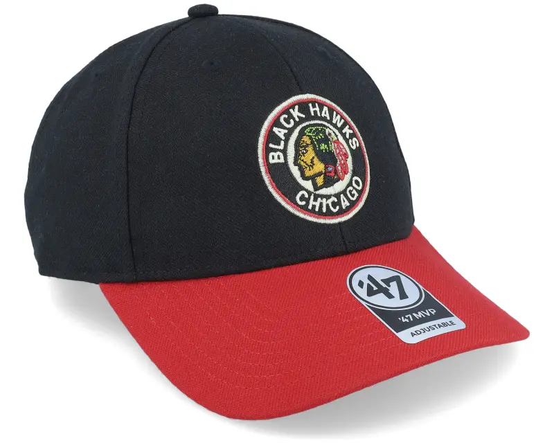47 Brand Chicago Blackhawks Mvp Two Tone Vintage Black/Red Adjustable online