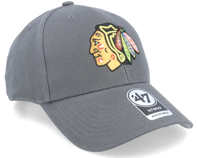 47 Brand Chicago Blackhawks NHL MVP Charcoal Adjustable online