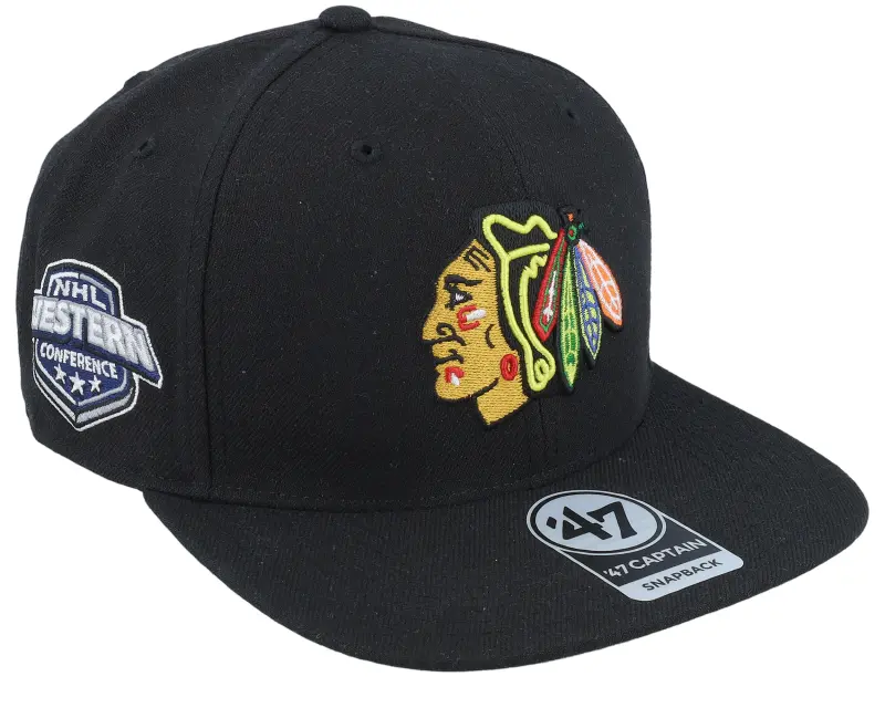 47 Brand Chicago Blackhawks Sure Shot Black Snapback online