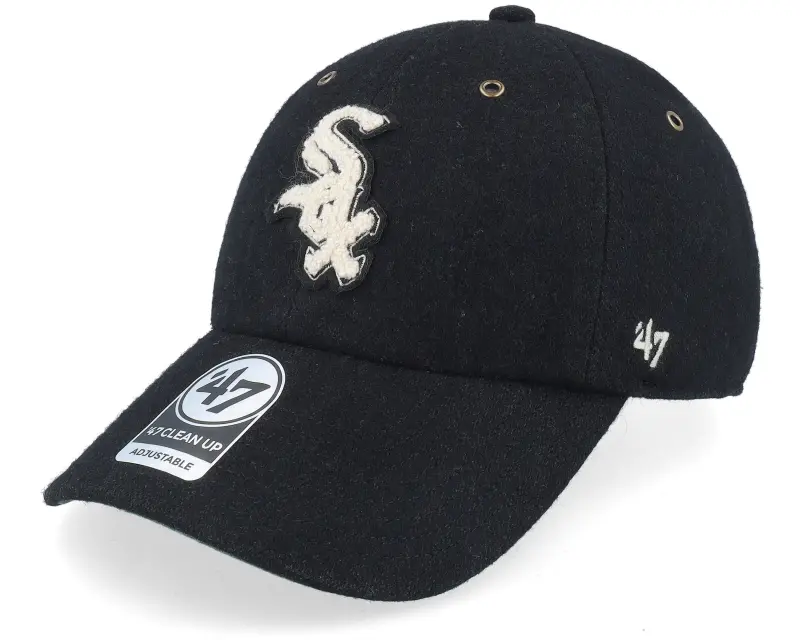 47 Brand Chicago White Sox Pennant Clean Up Black Dad Cap online