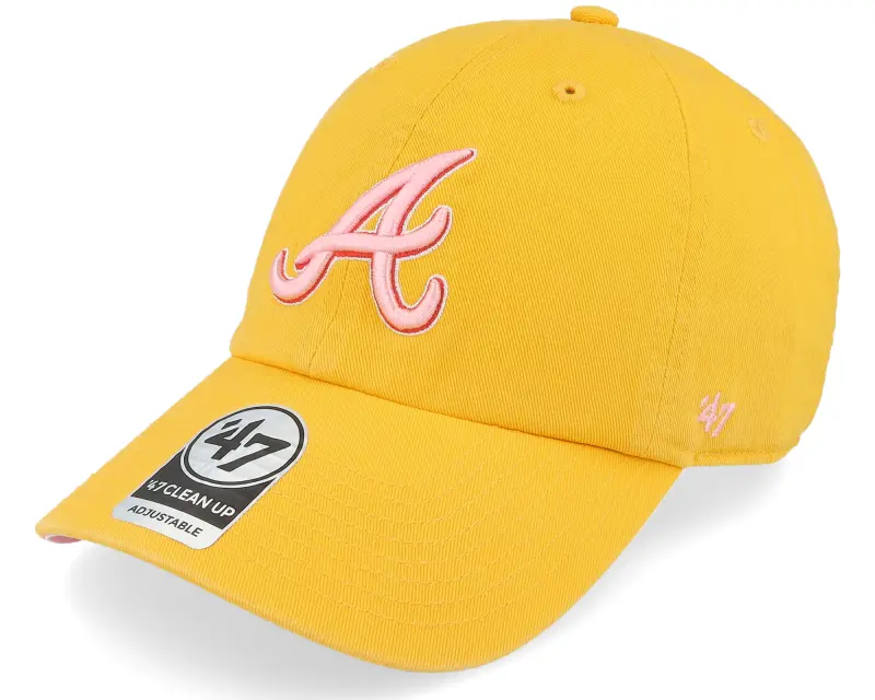 47 Brand Hatstore Exclusive x Atlanta Braves Dua Yellow Gold Double Under Dad Cap online