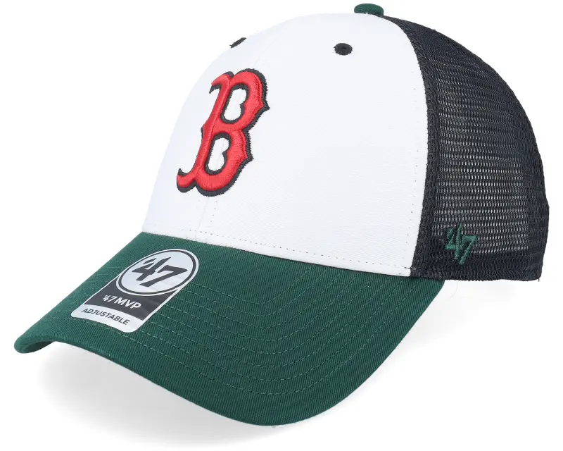 47 Brand Hatstore Exclusive x Boston Red Sox Branson Tri Tone MVP Mesh Black/Forrest/White Trucker online