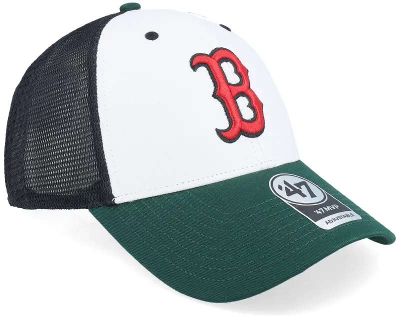 47 Brand Hatstore Exclusive x Boston Red Sox Branson Tri Tone MVP Mesh Black/Forrest/White Trucker online