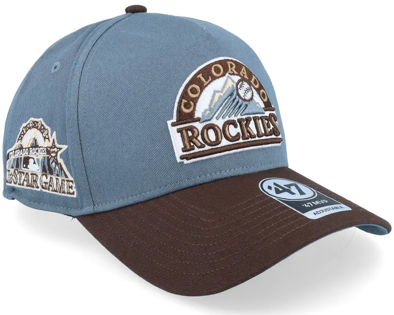 47 Brand Hatstore Exclusive x Colorado Rockies MLB Cooperstown All Star Game Sure Shot Mvp Blue/Brown A-frame Adjustable online