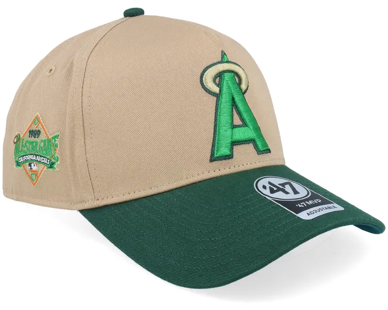 47 Brand Hatstore Exclusive x Los Angeles Angels Cooperstown All Star Game Sure Shot 47 Mvp Dt Khaki/Green A-frame Adjustable online