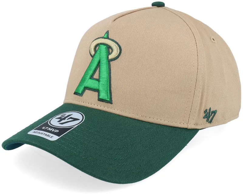 47 Brand Hatstore Exclusive x Los Angeles Angels Cooperstown All Star Game Sure Shot 47 Mvp Dt Khaki/Green A-frame Adjustable online