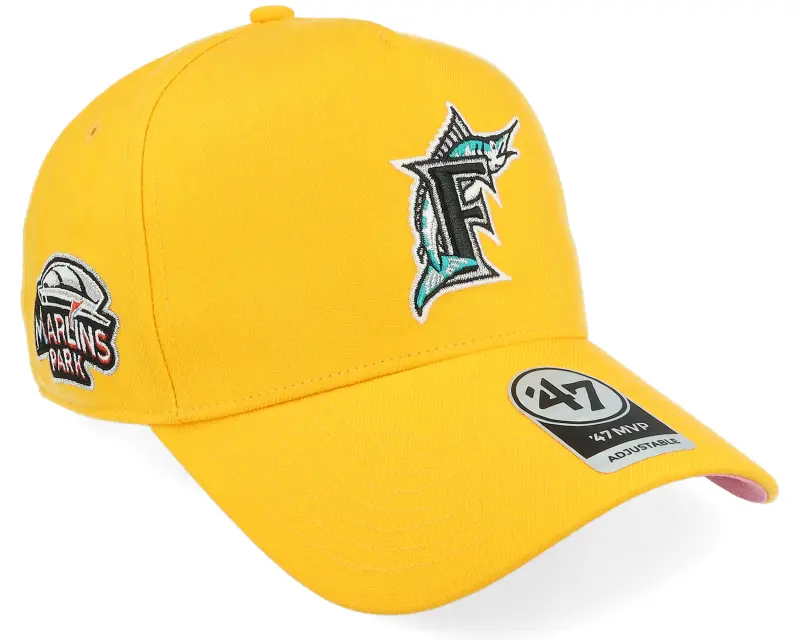 47 Brand Hatstore Exclusive x Miami Marlins Yellow Gold A-Frame Adjustable online