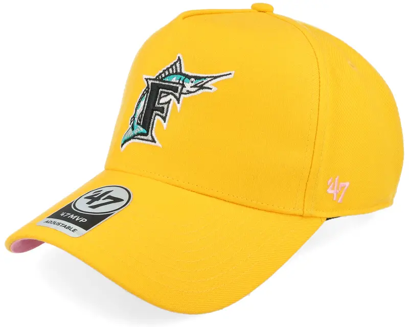47 Brand Hatstore Exclusive x Miami Marlins Yellow Gold A-Frame Adjustable online