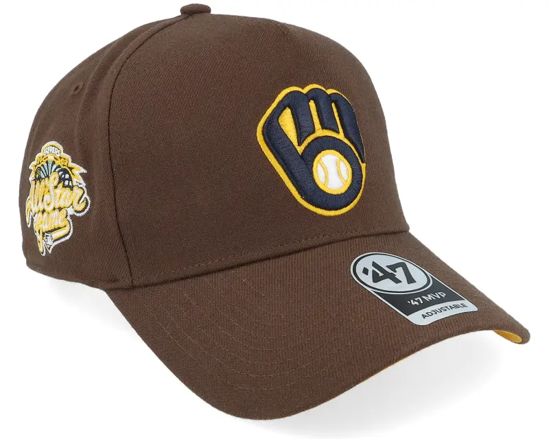 47 Brand Hatstore Exclusive x Milwaukee Brewers Asg Brown A-Frame Adjustable online