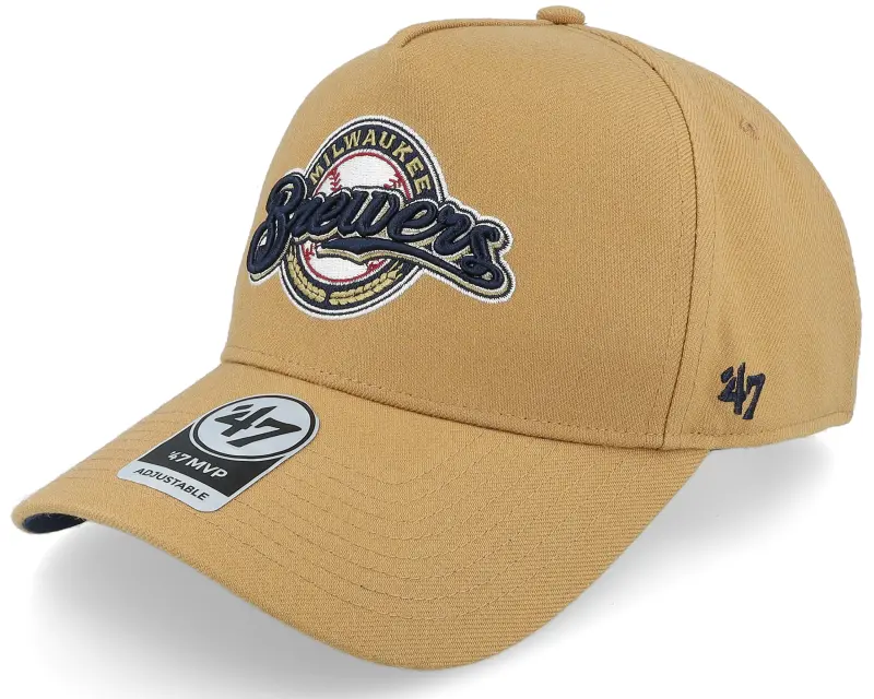47 Brand Hatstore Exclusive x Milwaukee Brewers Camel A-Frame Adjustable online