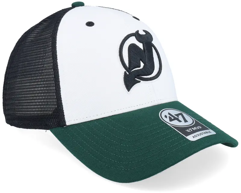 47 Brand Hatstore Exclusive x New Jersey Devils Branson Tri Tone MVP Mesh Black/Forrest/White Trucker online