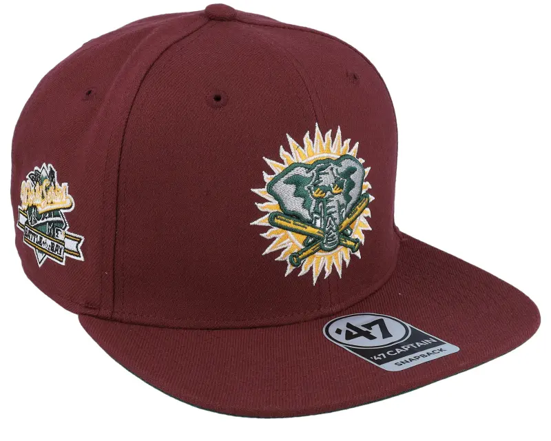 47 Brand Hatstore Exclusive x Oakland Athletics World Series Dark Maroon Snapback online