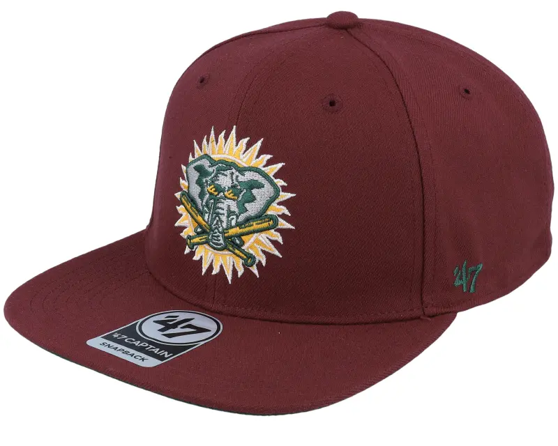47 Brand Hatstore Exclusive x Oakland Athletics World Series Dark Maroon Snapback online