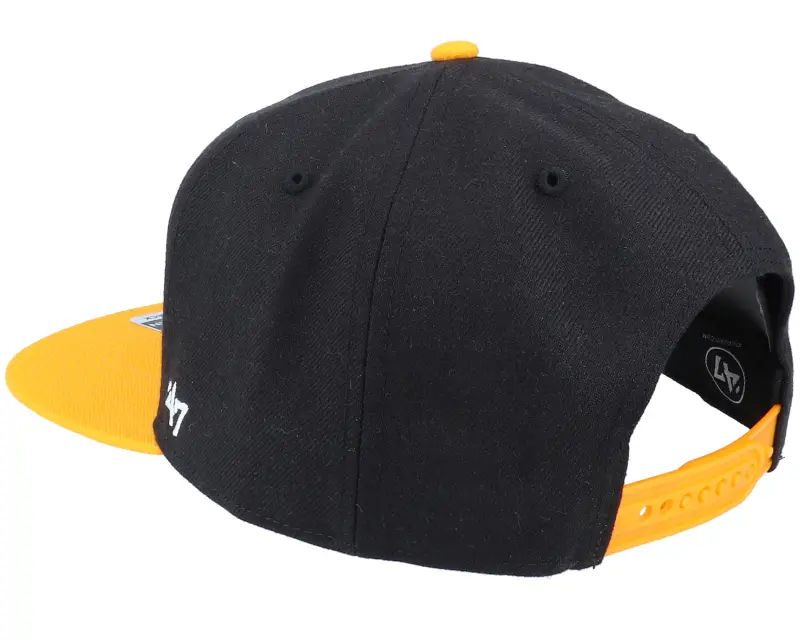 47 Brand Hatstore Exclusive x Pittsburgh Penguins Sure Shot Two Tone Captain BLack/Yellow Snapback online