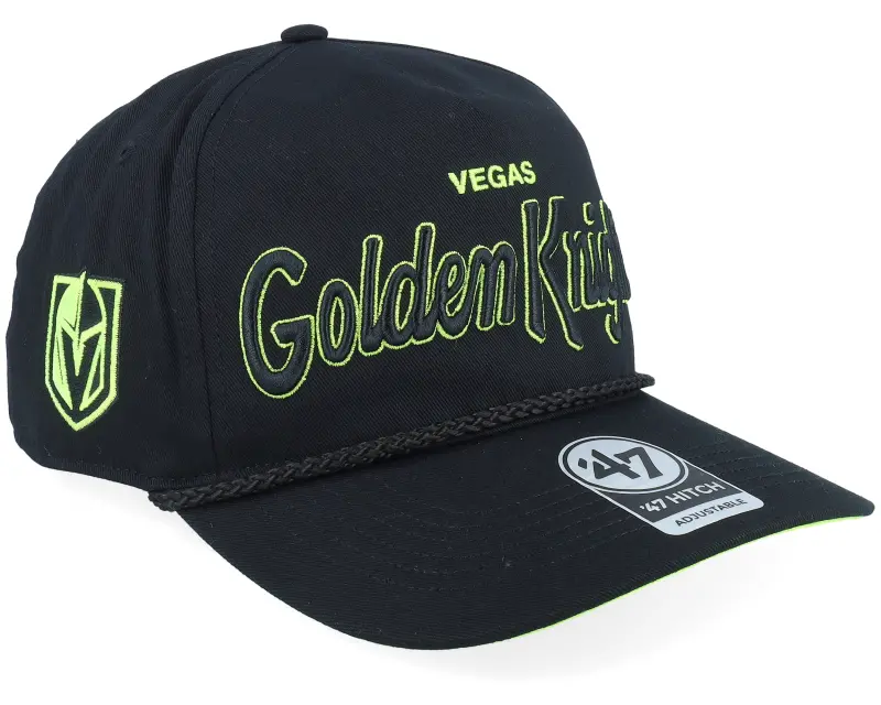 47 Brand Hatstore Exclusive x Vegas Golden Knights Crosstown Script Hitch Black/Neon Green A-Frame Adjustable online