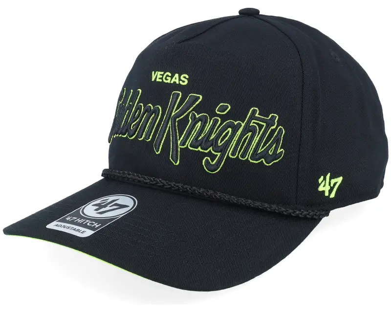 47 Brand Hatstore Exclusive x Vegas Golden Knights Crosstown Script Hitch Black/Neon Green A-Frame Adjustable online