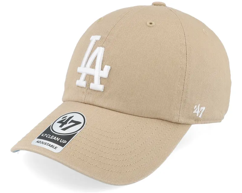 47 Brand Los Angeles Dodgers Ballpark Clean Up Khaki Dad Cap online