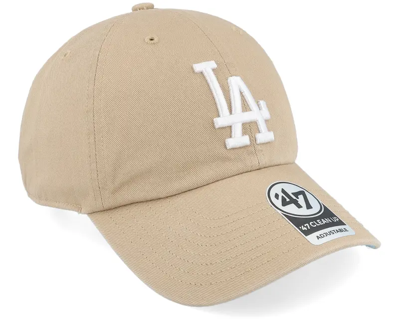 47 Brand Los Angeles Dodgers Ballpark Clean Up Khaki Dad Cap online