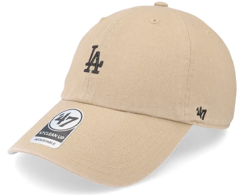 47 Brand Los Angeles Dodgers MLB Base Runner Clean Up Khaki Dad Cap online