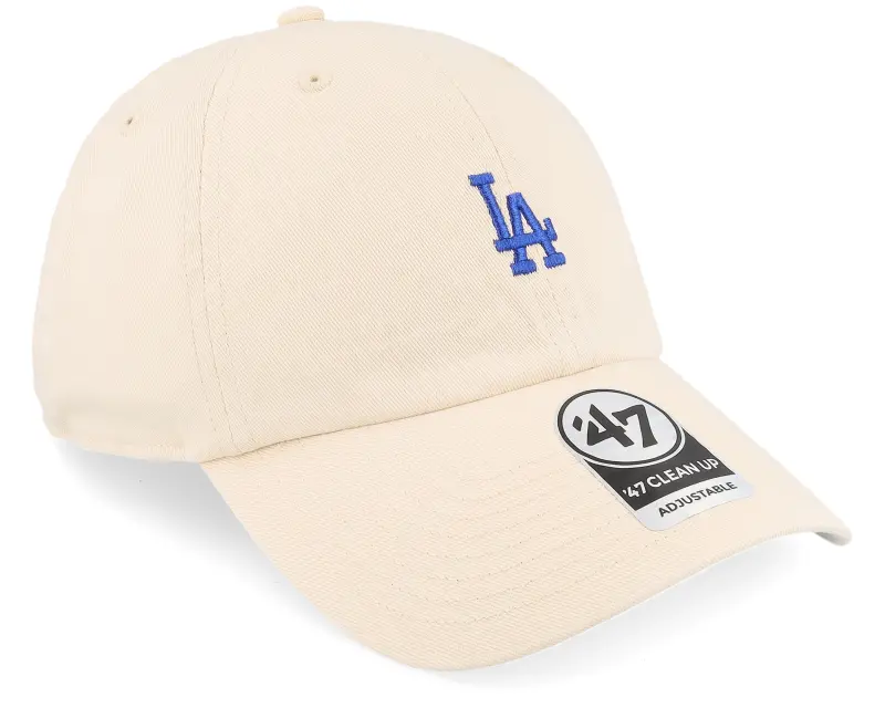 47 Brand Los Angeles Dodgers MLB Base Runner Clean Up Natural Dad Cap online