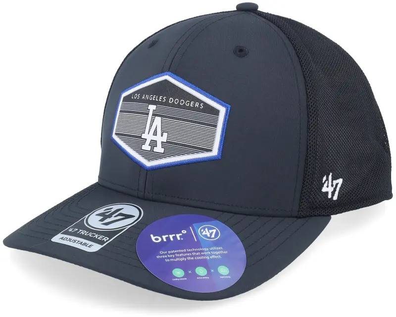 47 Brand Los Angeles Dodgers MLB Burgess Black Trucker online