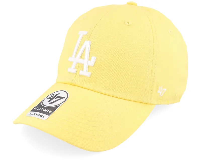 47 Brand Los Angeles Dodgers MLB Clean Up Maize Dad Cap online