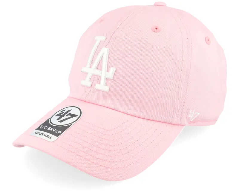 47 Brand Los Angeles Dodgers MLB Clean Up Petal Pink Dad Cap online