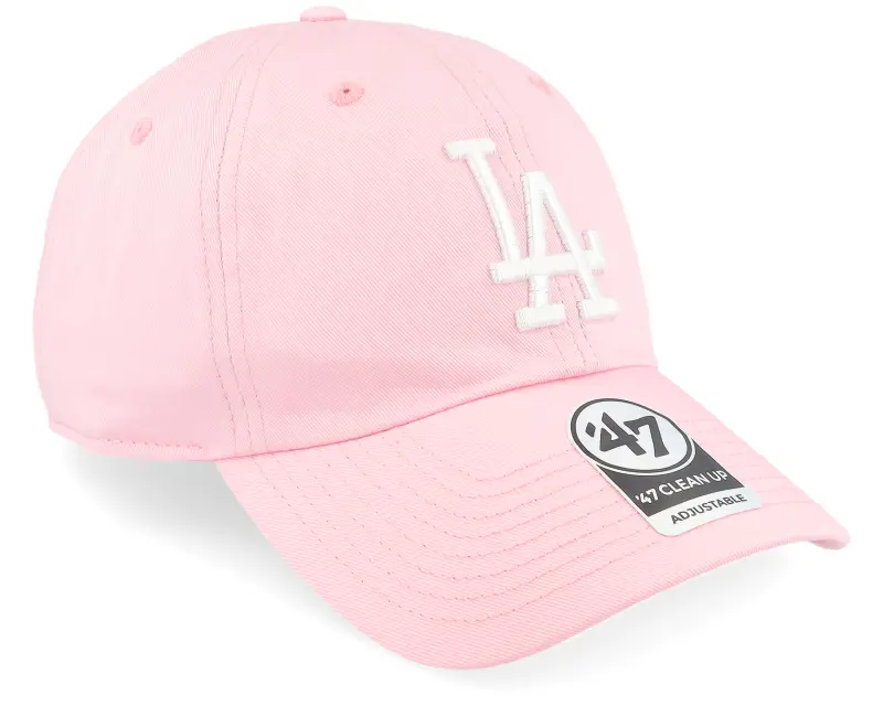 47 Brand Los Angeles Dodgers MLB Clean Up Petal Pink Dad Cap online