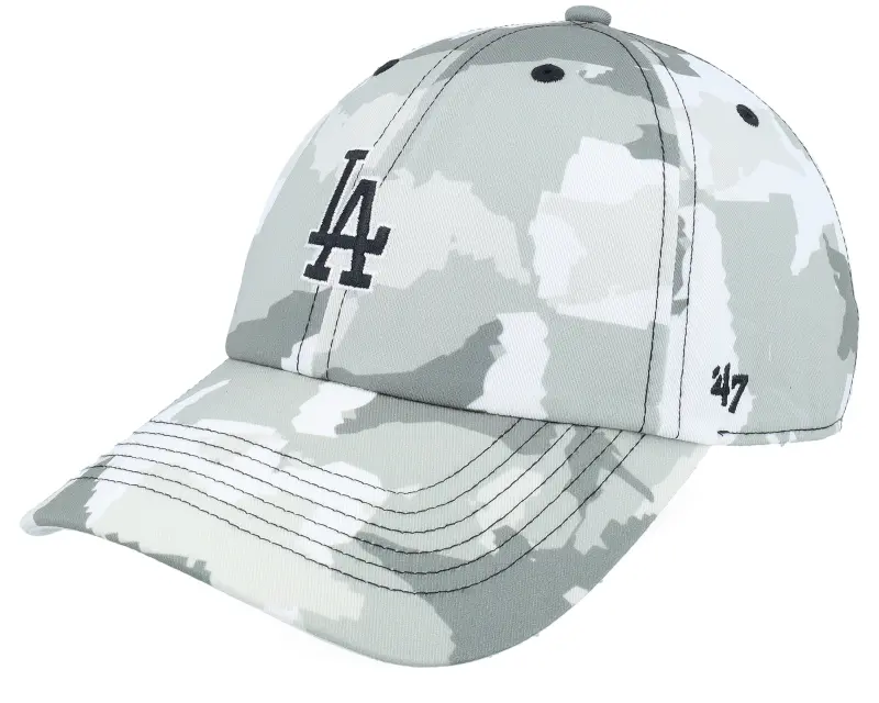 47 Brand Los Angeles Dodgers MLB Star 47 Clean Up Grey Camo Dad Cap online