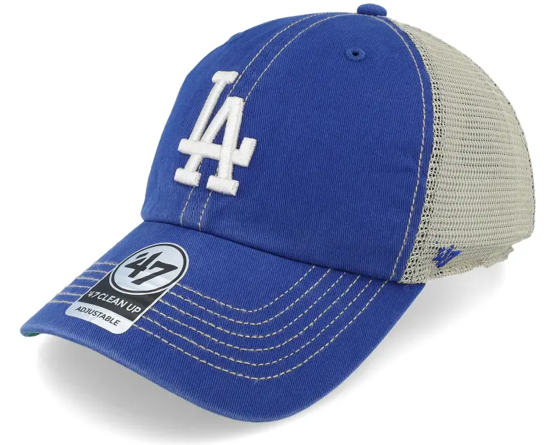47 Brand Los Angeles Dodgers Trawler Clean Up Royal Blue Dad Cap Trucker online
