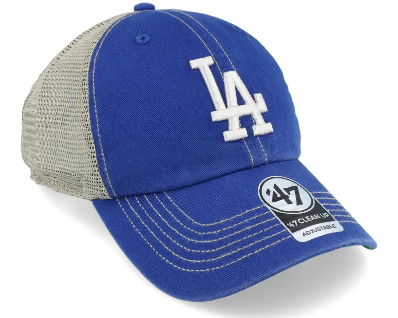 47 Brand Los Angeles Dodgers Trawler Clean Up Royal Blue Dad Cap Trucker online