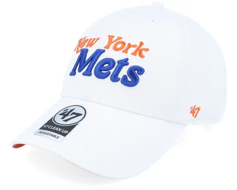 47 Brand New York Mets MLB 47 Clean Up Cap White Dad Cap online