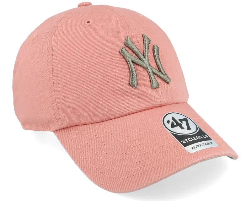 47 Brand New York Yankees Ballpark Camo Clean Up Sedona Pink Dad Cap online