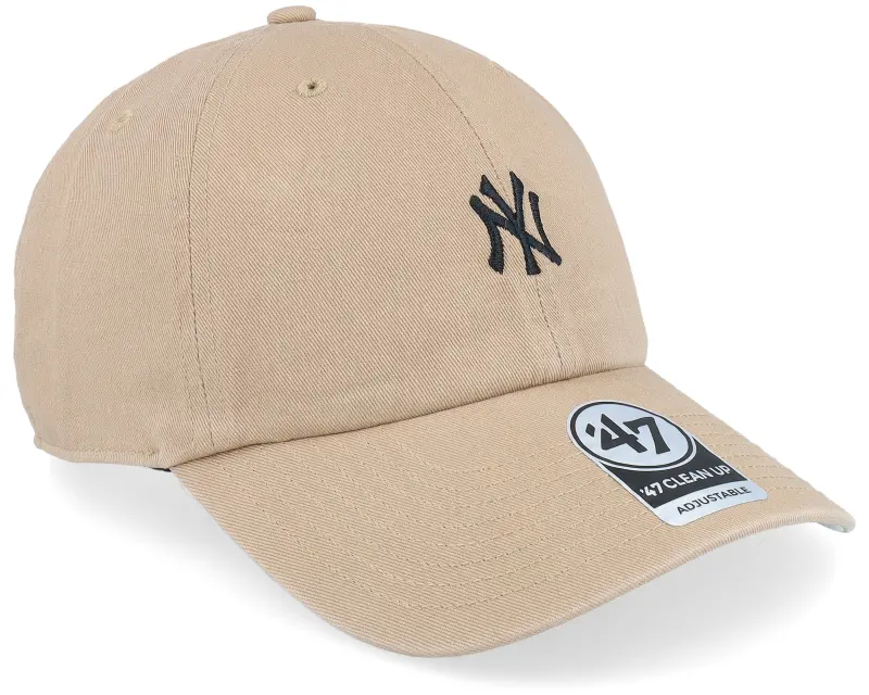 47 Brand New York Yankees Base Runner Clean Up Khaki Dad Cap online