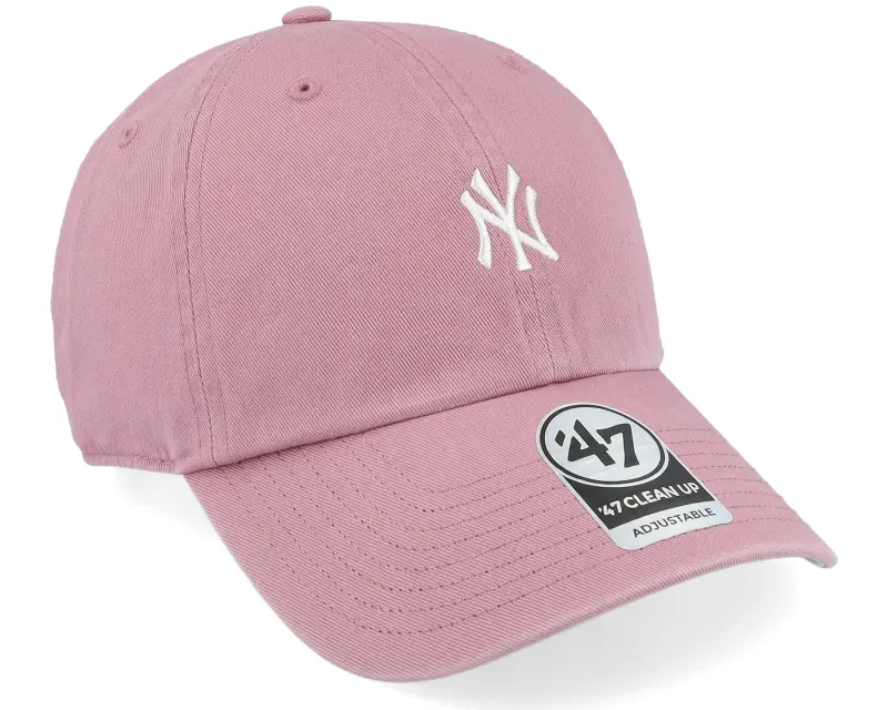 47 Brand New York Yankees Base Runner Clean Up Mauve Dad Cap online