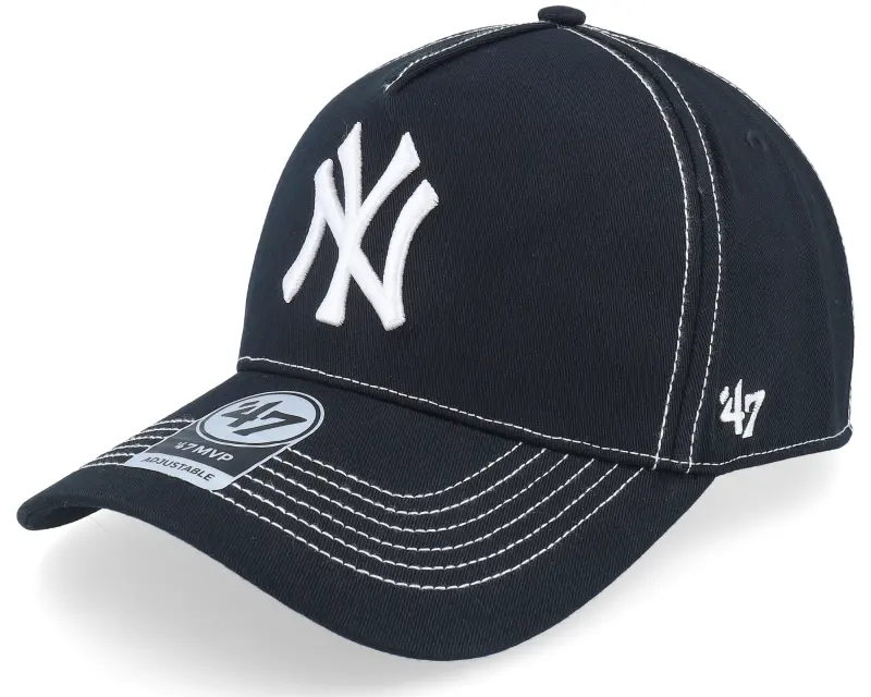 47 Brand New York Yankees Contrast Stitch Mvp Dt Black/White A-frame Adjustable online